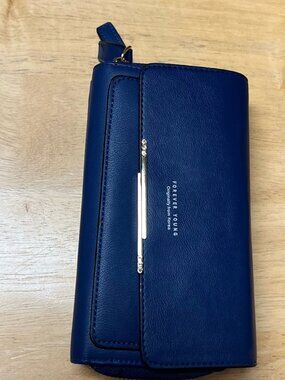 Forever Young Blue Clutch Purse